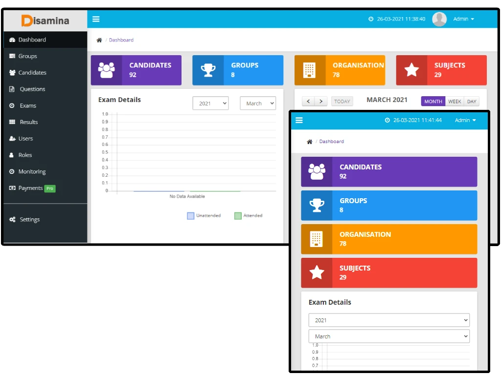 Assessment Platform Interface